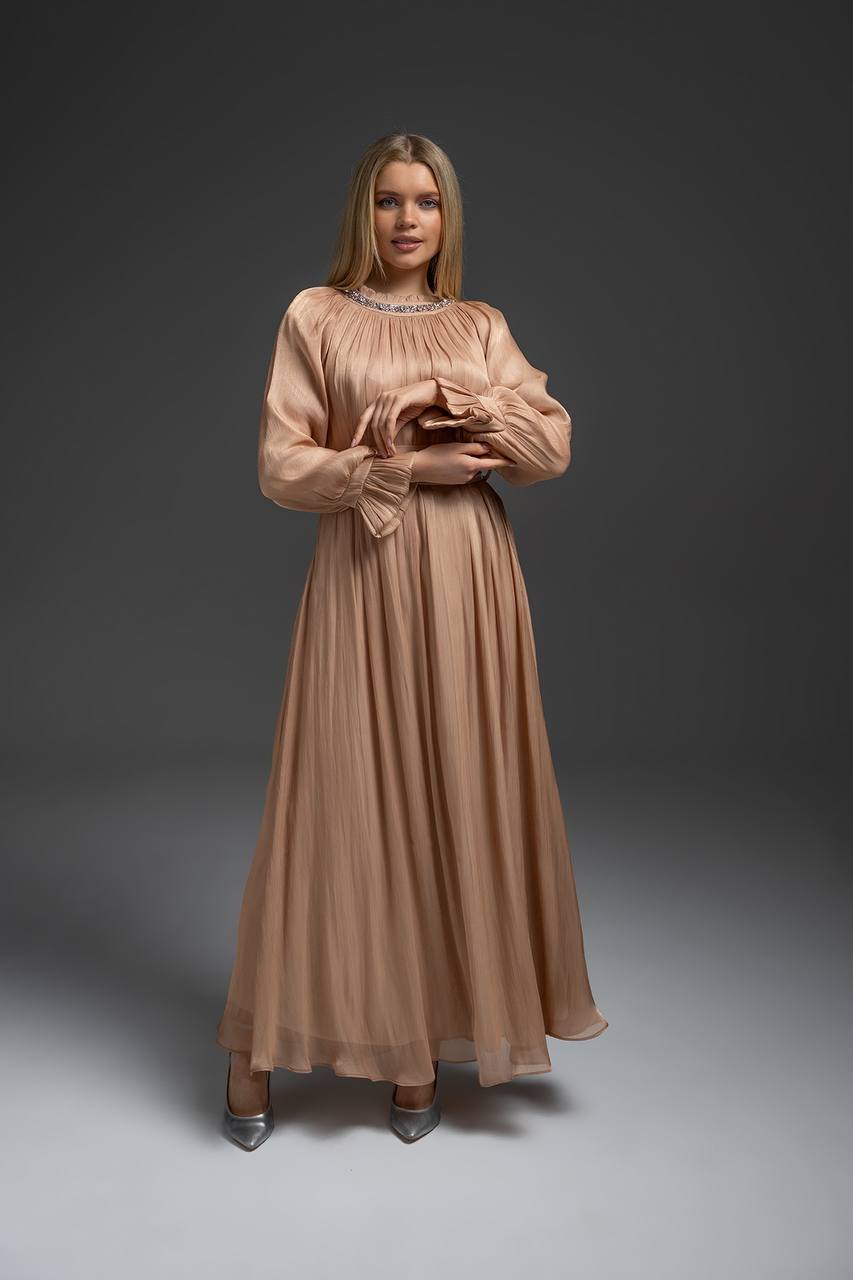 Golden Dusk Maxi Dress
