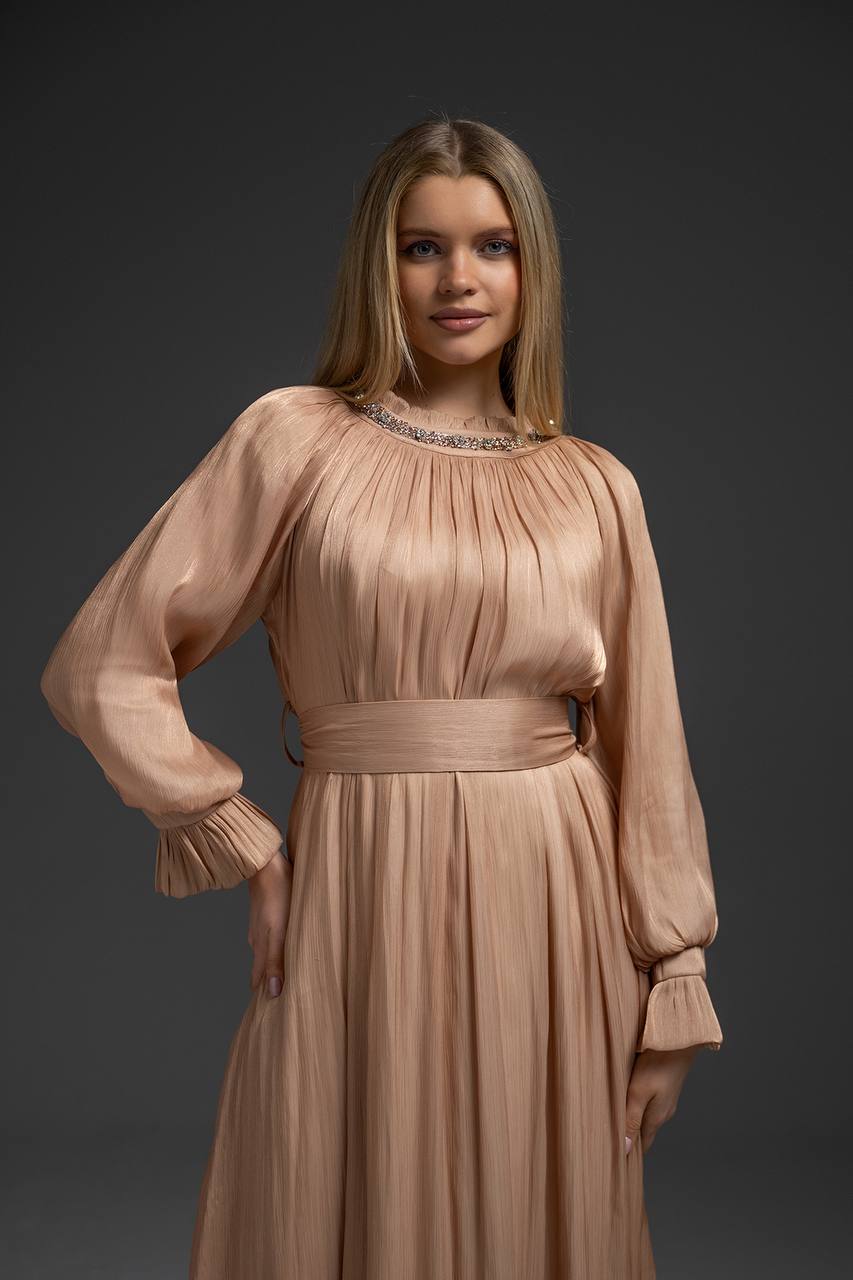 Golden Dusk Maxi Dress