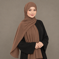 Caramel brown Kuwait jersey hijab