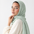 Crinkle Hijab – Pale Mint