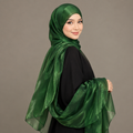 Organza Hijab – Dark Green
