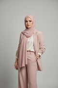 Kuwait Chiffon Hijab – Blush Rose