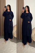 Navy Blue 3-Piece Co-ord Set