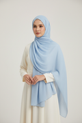 Kuwait Chiffon Hijab – Baby Blue