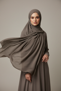 Kuwait Chiffon Hijab – Dark Taupe