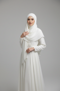 Kuwait Chiffon Hijab - Cream