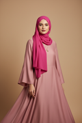 Kuwait Chiffon Hijab – Hot Magenta