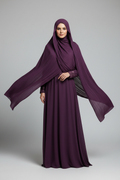 Kuwait Chiffon Hijab – Deep Plum