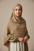 Kuwait Chiffon Hijab – Warm Greige