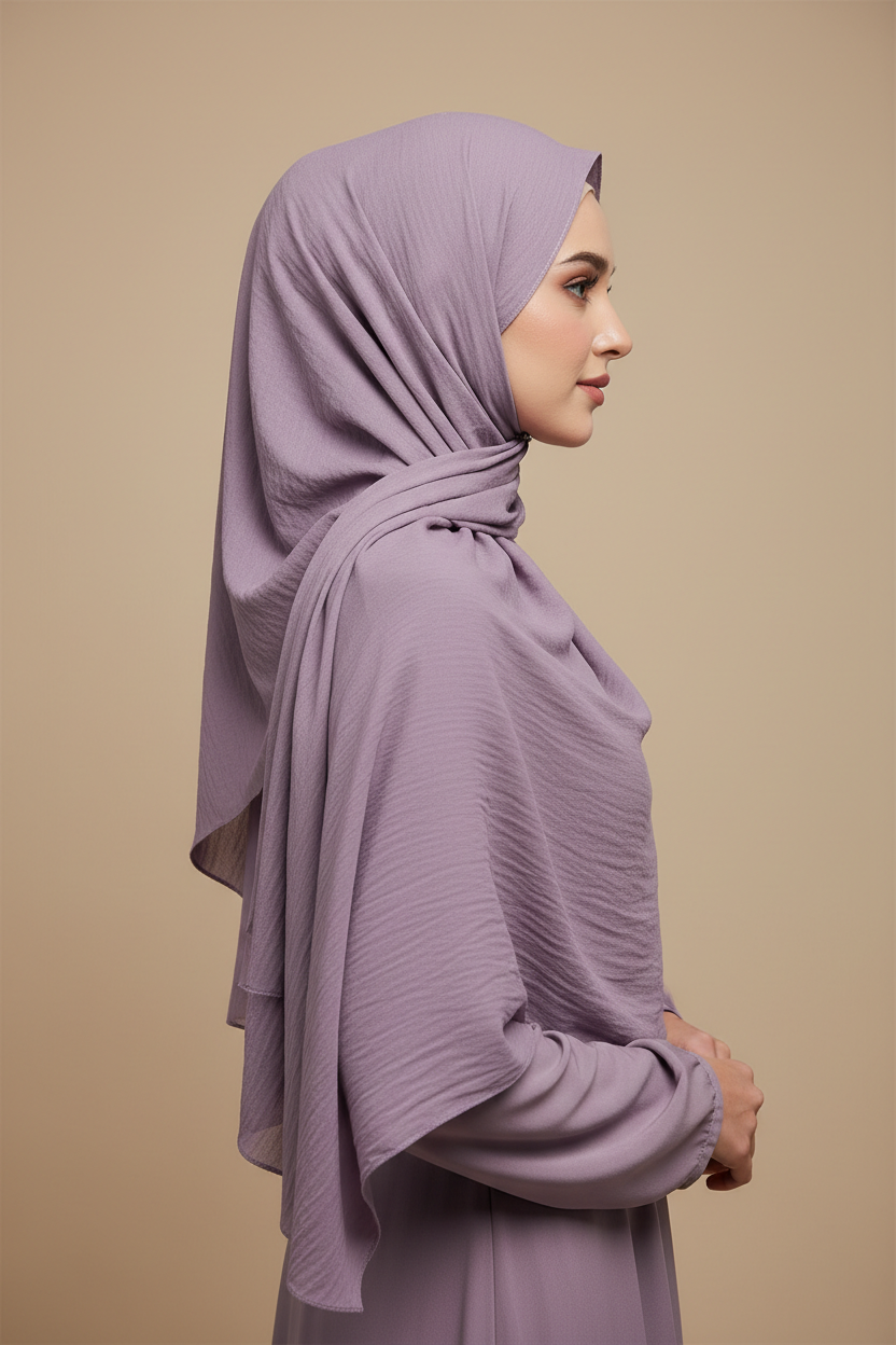 Kuwait Chiffon Hijab – Lavender Mist